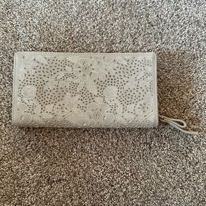 Creamy Tan Wristlet Wallet